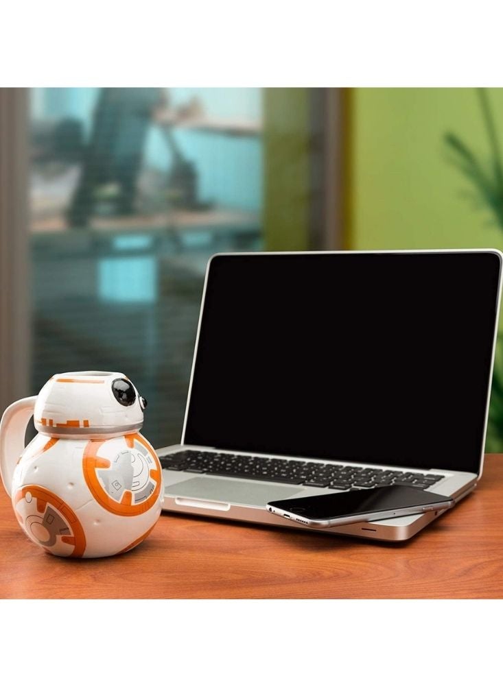 بريميم كوب سيراميك على شكل شخصية بي بي ثمانية – كوب قهوة ثلاثي الأبعاد مستوحى من سلسلة حرب النجوم - Image 4